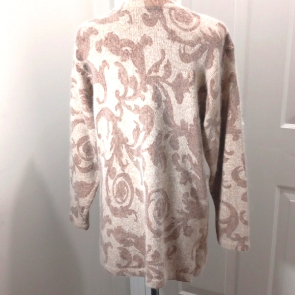 Croft&Barrow Tan/Brown Silk Sweater Sz med - Picture 4 of 6